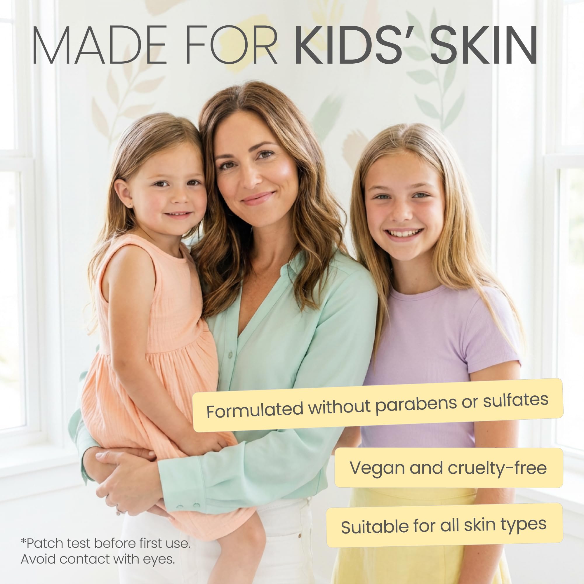 The Natural and Organic Family face cream pump in hand showing fast-absorbing moisturiser