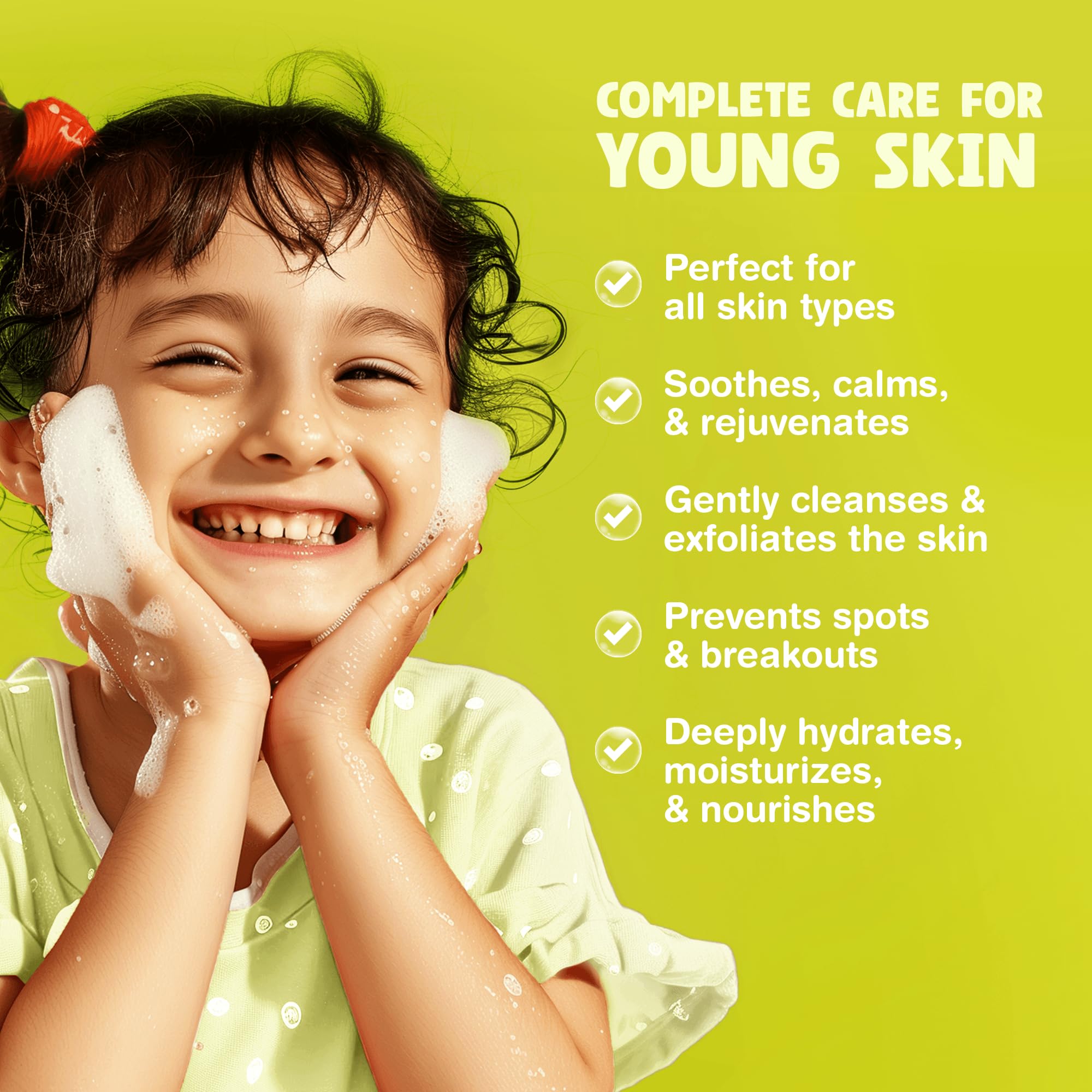 The Natural and Organic Family close-up mousse texture demonstrating gentle cleanse