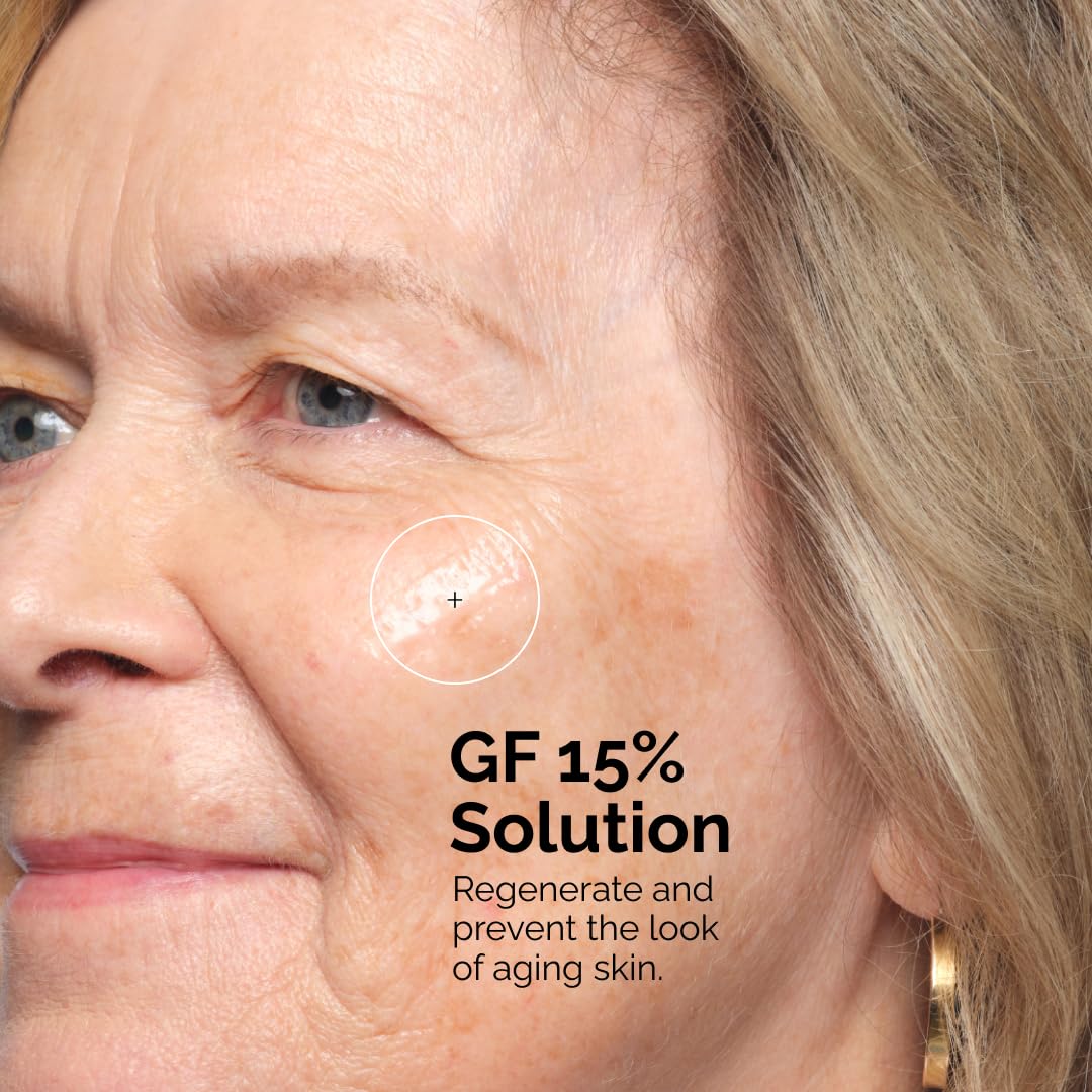 The Ordinary GF 15% dropper dispensing a few drops to illustrate controlled product application benefit