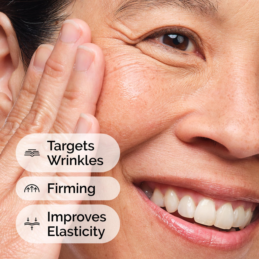The Ordinary label close-up showing peptide and hyaluronic acid details