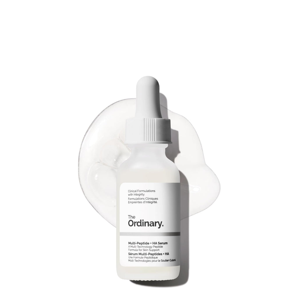 The Ordinary bottle front packaging showing product and benefits