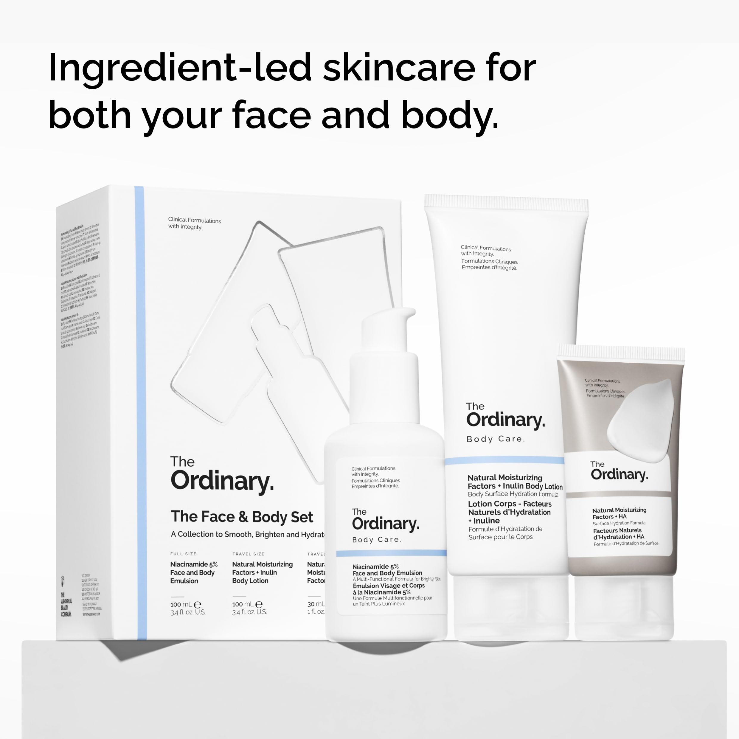 The Ordinary products on hand demonstrating easy layering and daily use