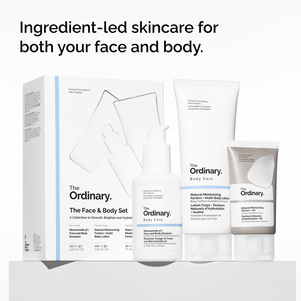 The Ordinary products on hand demonstrating easy layering and daily use
