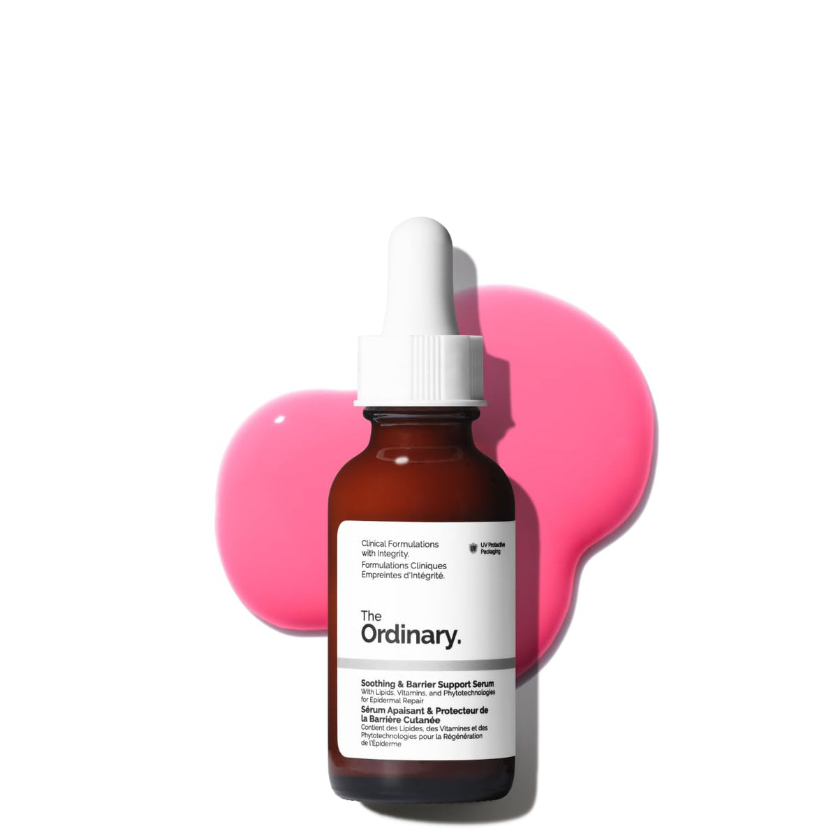 The Ordinary front packaging showing calming serum and benefits