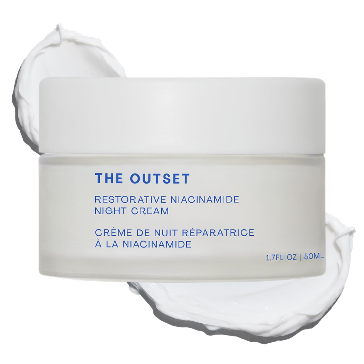 The Outset night cream front packaging showing clean design and benefits