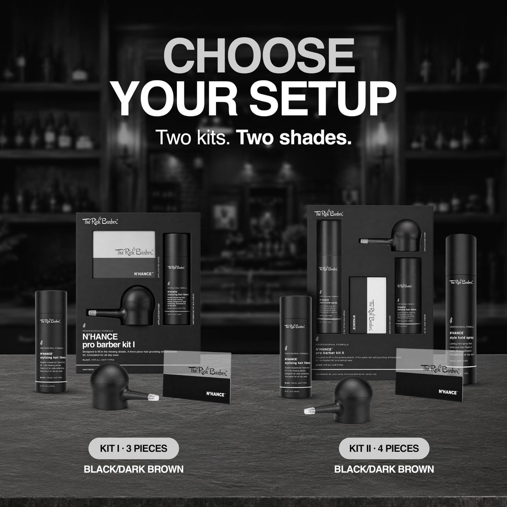 The Rich Barber beard enhancement shown in lifestyle shot adding fullness and definition