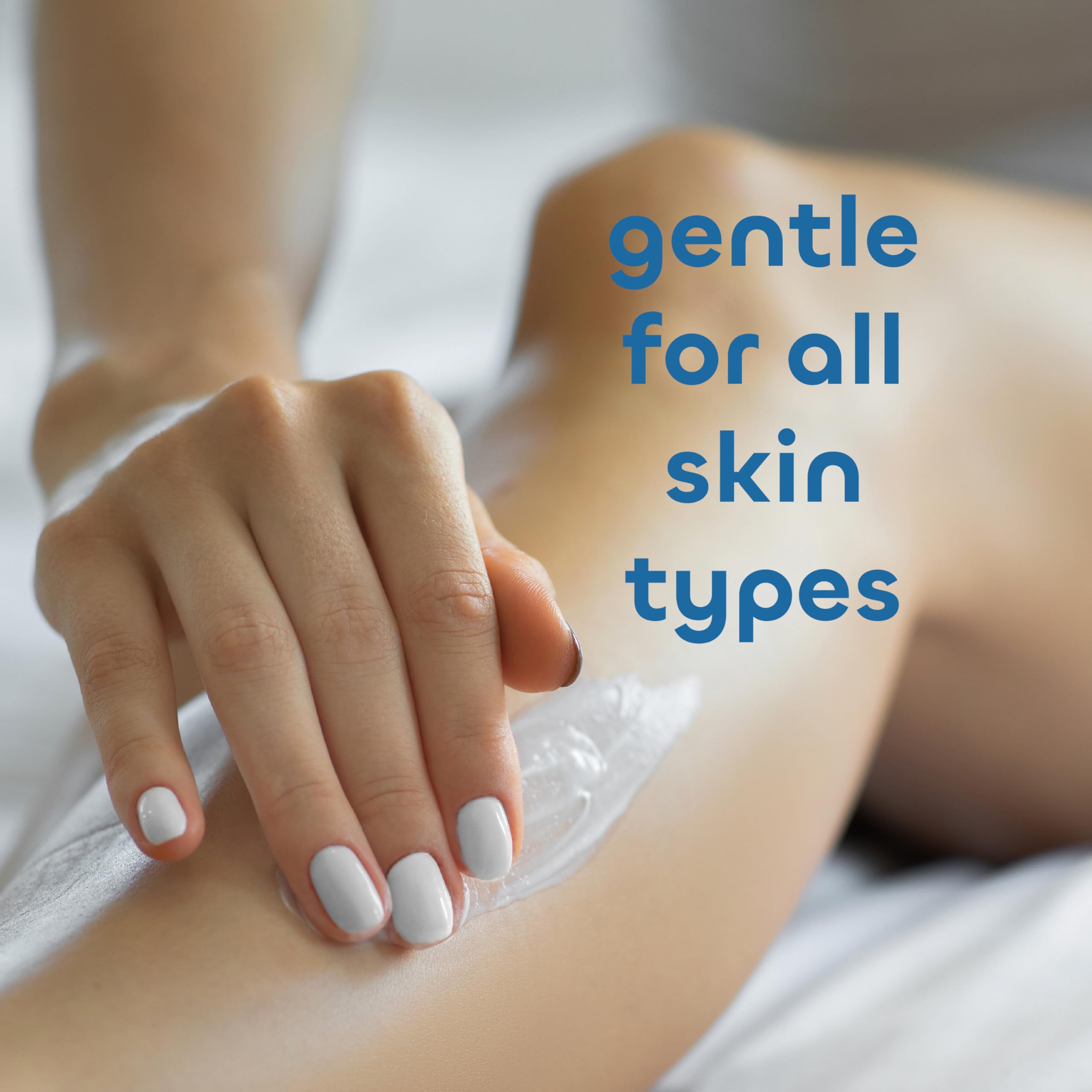 The Seaweed Bath Co. lotion being applied to forearm for soothing skin moisturization