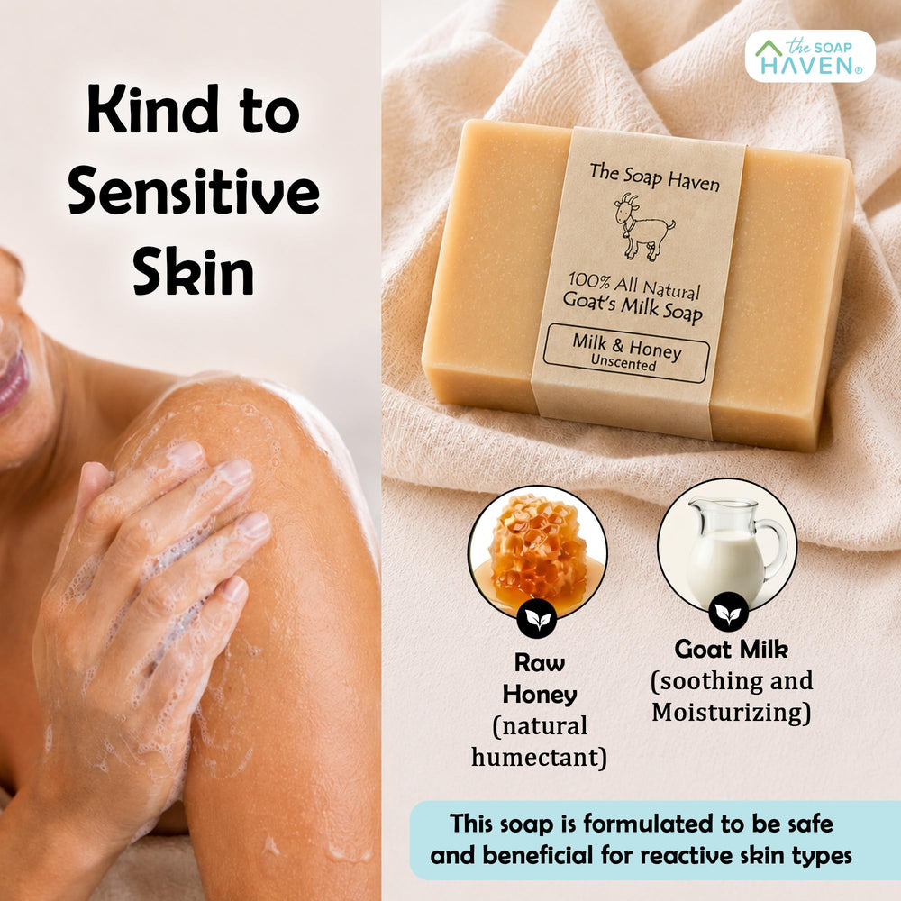 The Soap Haven artisan hands molding soap to highlight handcrafted small-batch quality