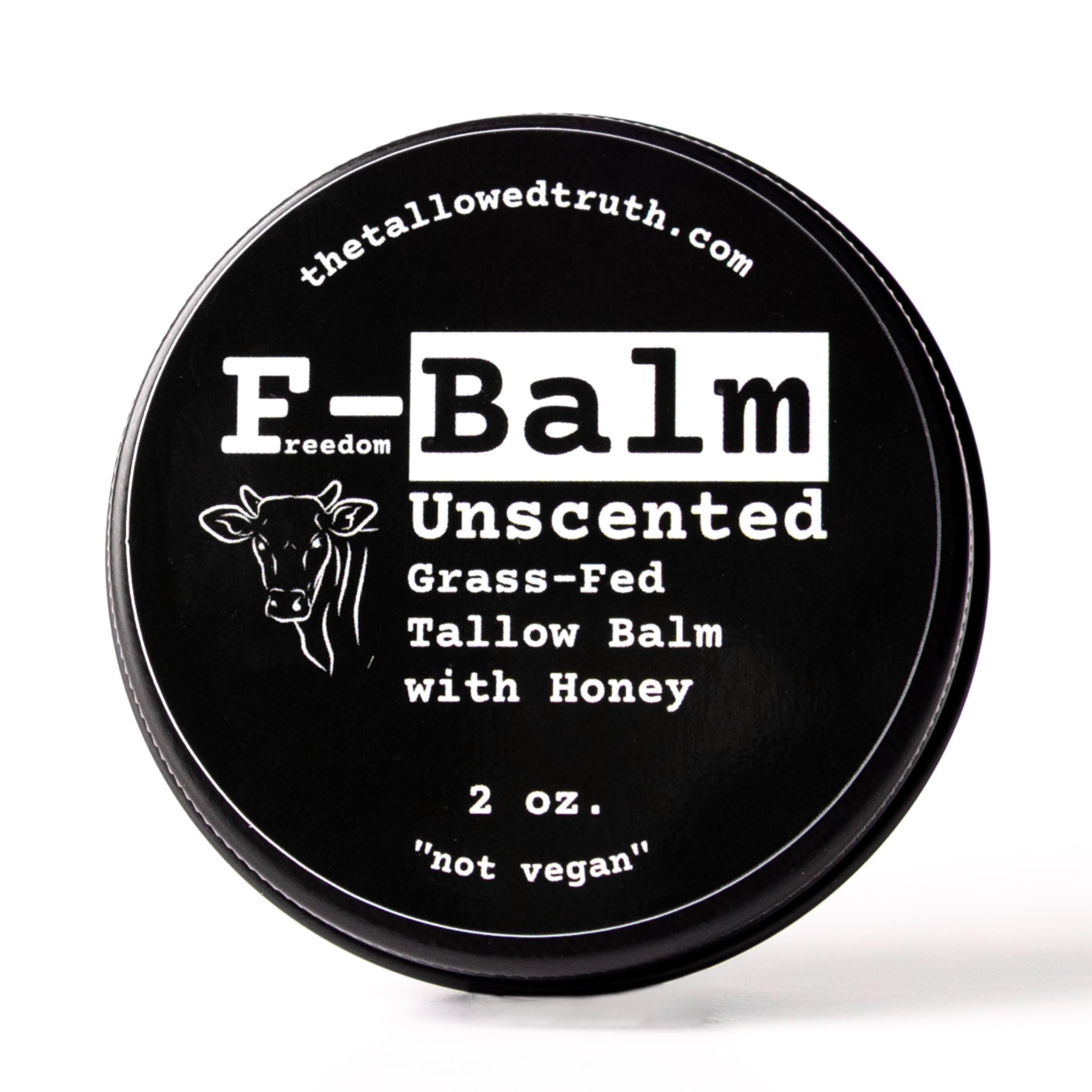 The Tallowed Truth open jar close-up texture highlighting smooth absorbent balm