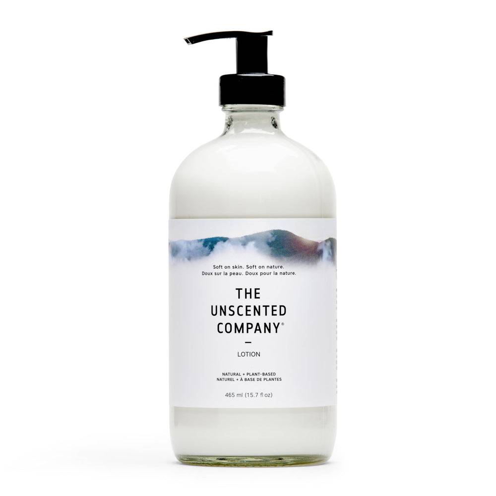The Unscented Company front label showing clear unscented benefit