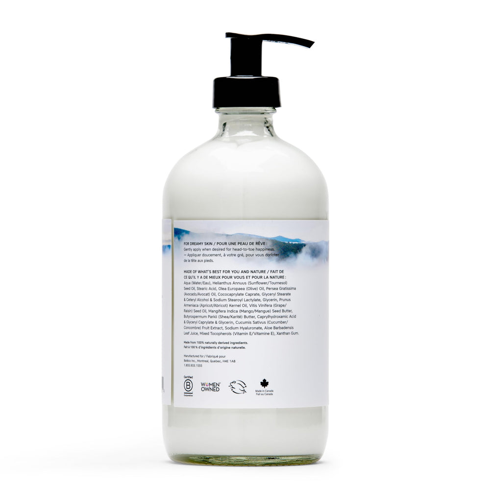 The Unscented Company pump dispensing lightweight lotion texture