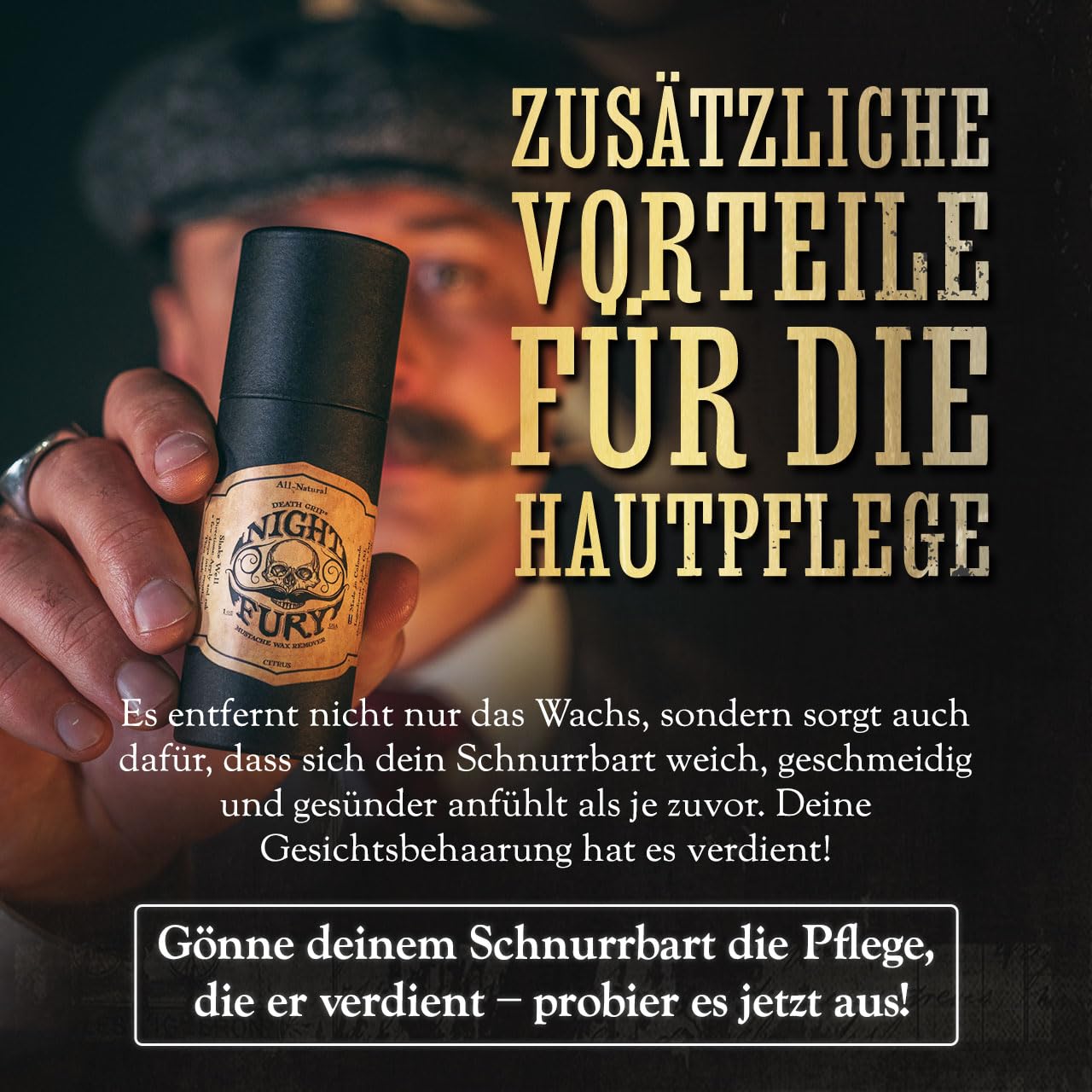 THE VINTAGE GROOMING CO. oil texture close-up highlighting lightweight blend benefit