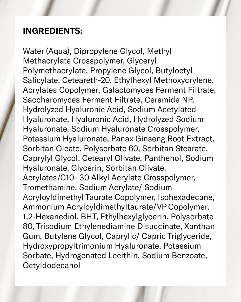 Then I Met You product label close-up showing ingredient transparency and benefits