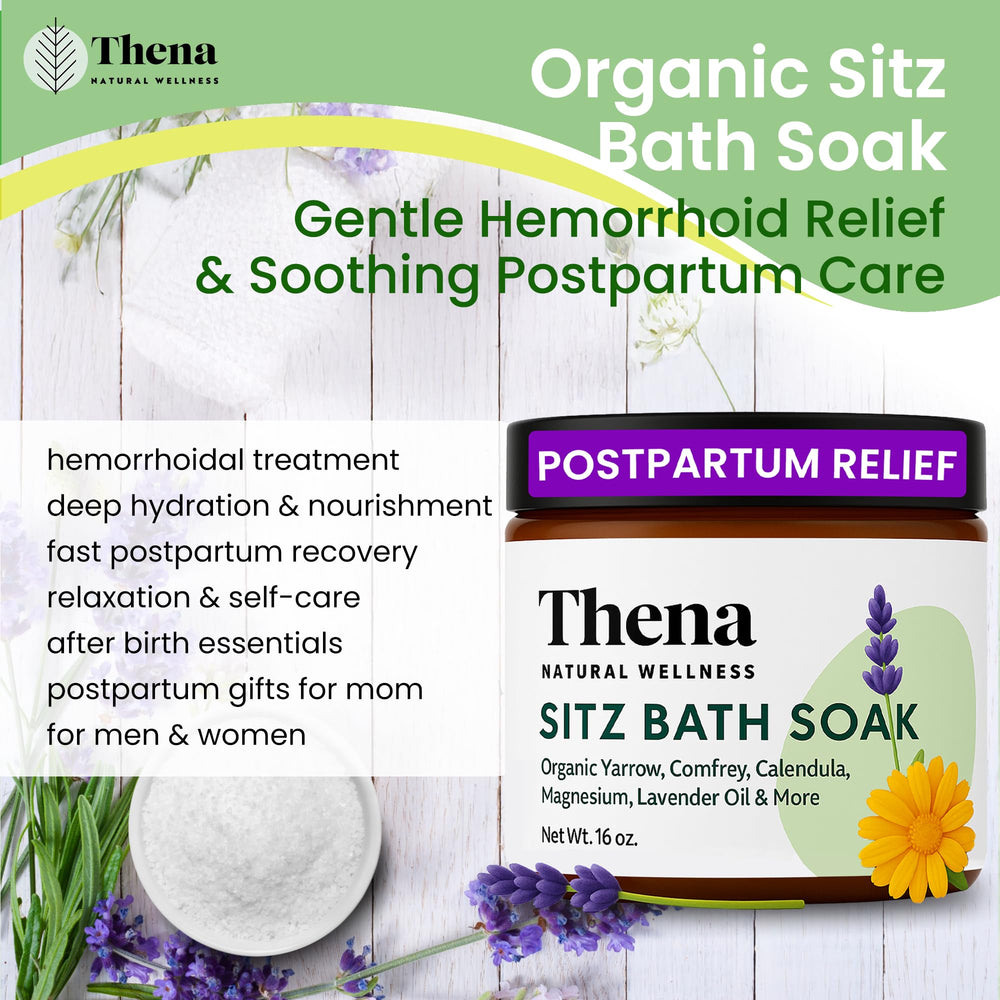 THENA relaxed bathroom scene showing soothing self-care routine benefit