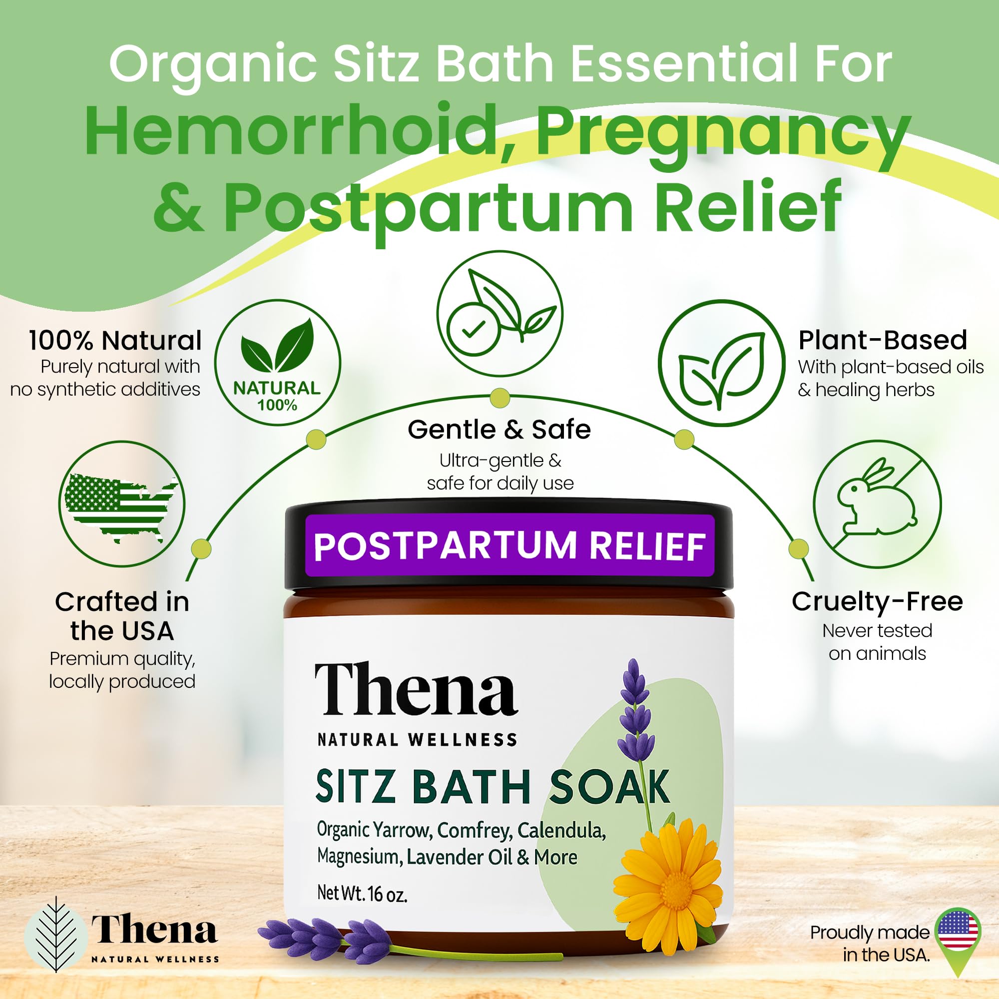 THENA close-up salt texture dissolving quickly for efficient soaking benefit