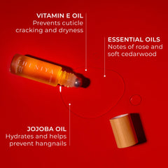 Theniya back label displaying ingredients and safe, non-toxic benefit