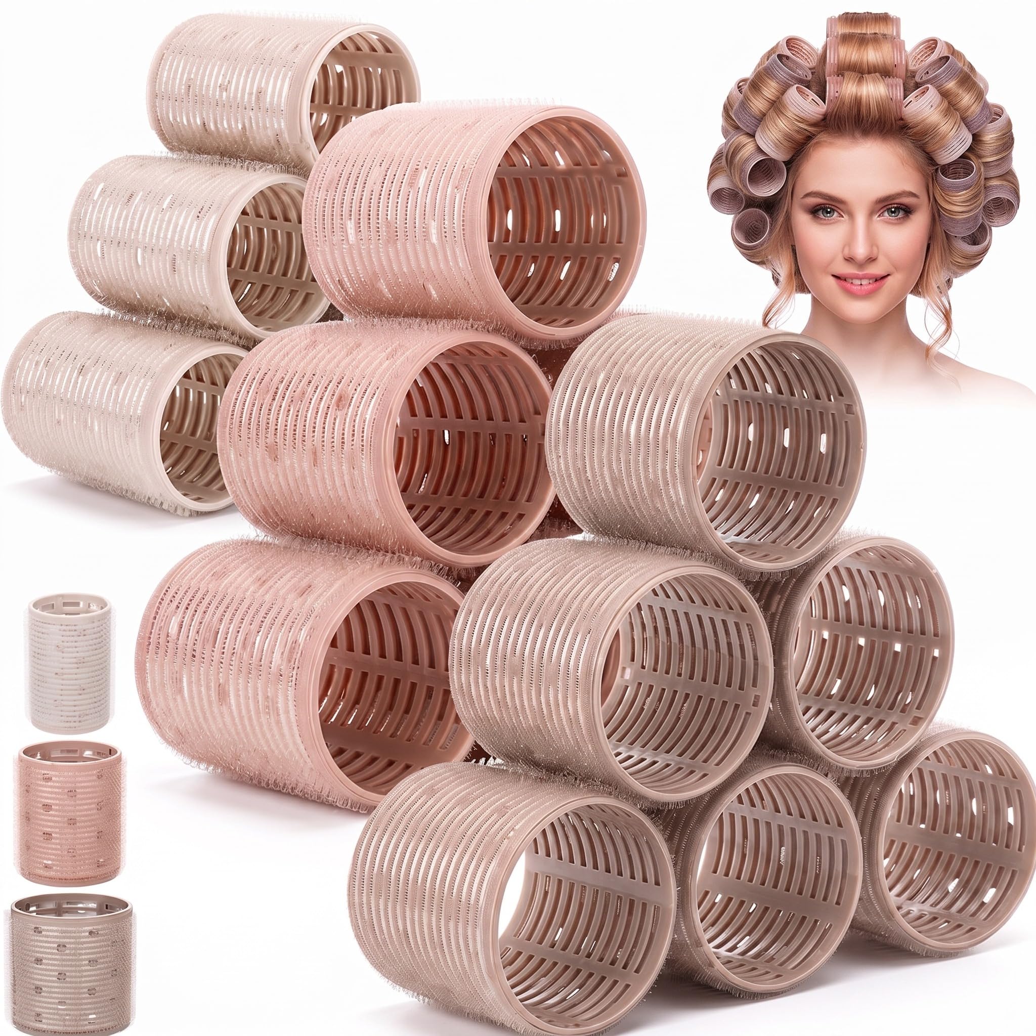 Therwen front packaging showing earth tone rollers for easy home styling