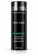 Thick Fiber front packaging showing medium brown shade and instant coverage benefit