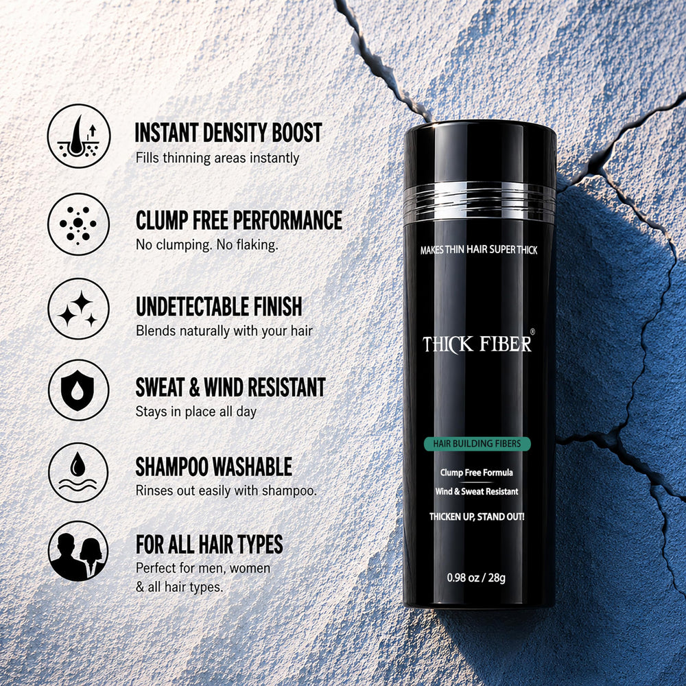 Thick Fiber label and weight visible conveying product details and ease-of-use benefit