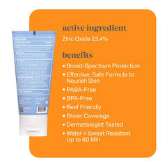 Thinksport clear texture closeup demonstrating lightweight, non-greasy finish