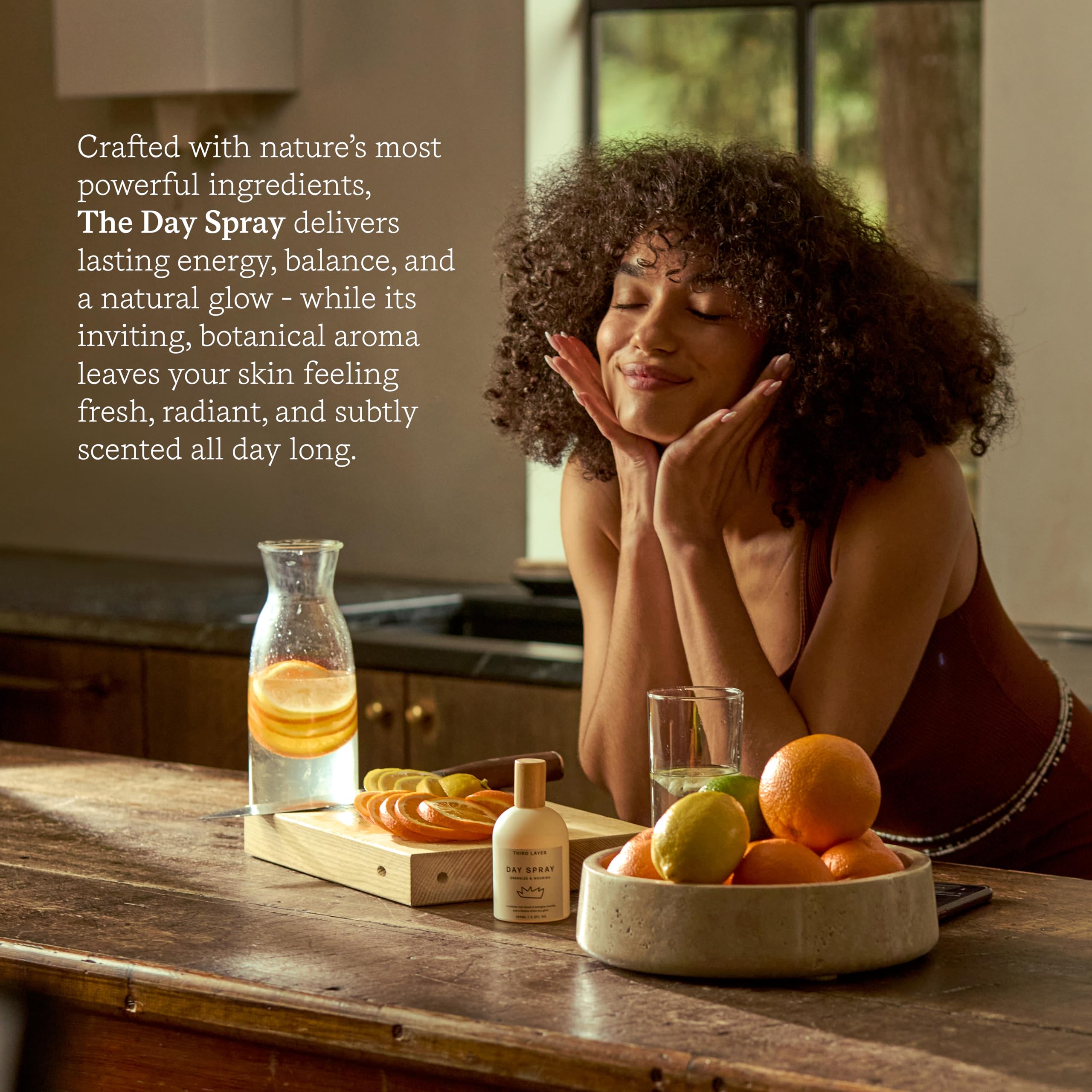 Third Layer texture on skin demonstrating quick absorption and non-greasy hydration benefit