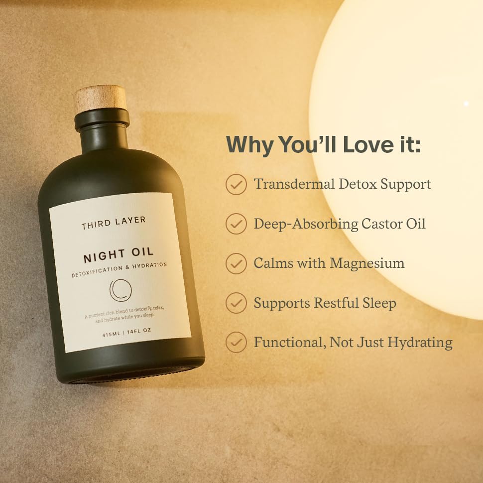 Third Layer oil poured drop demonstrating rich texture and deep absorption benefit
