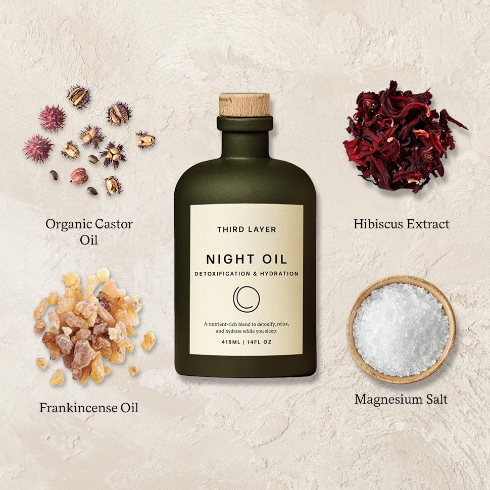 Third Layer oil texture spread on skin showing silky finish and nourishment