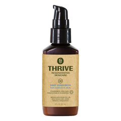 Thrive Natural Care front packaging showing SPF 30 face sunscreen benefits
