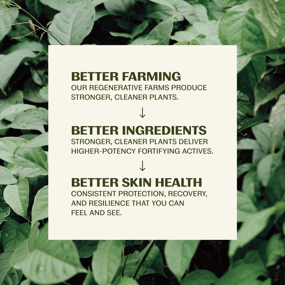 Thrive Natural Care applying sunscreen to cheek for smooth, non-greasy finish