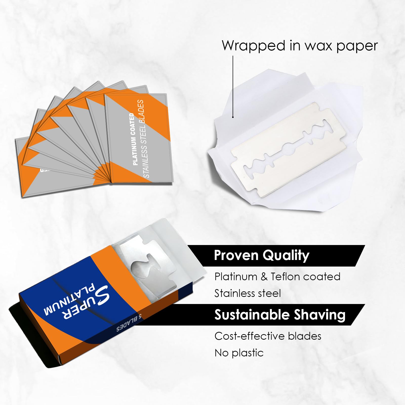 THURLADY open razor with blade installed showing simple blade replacement benefit