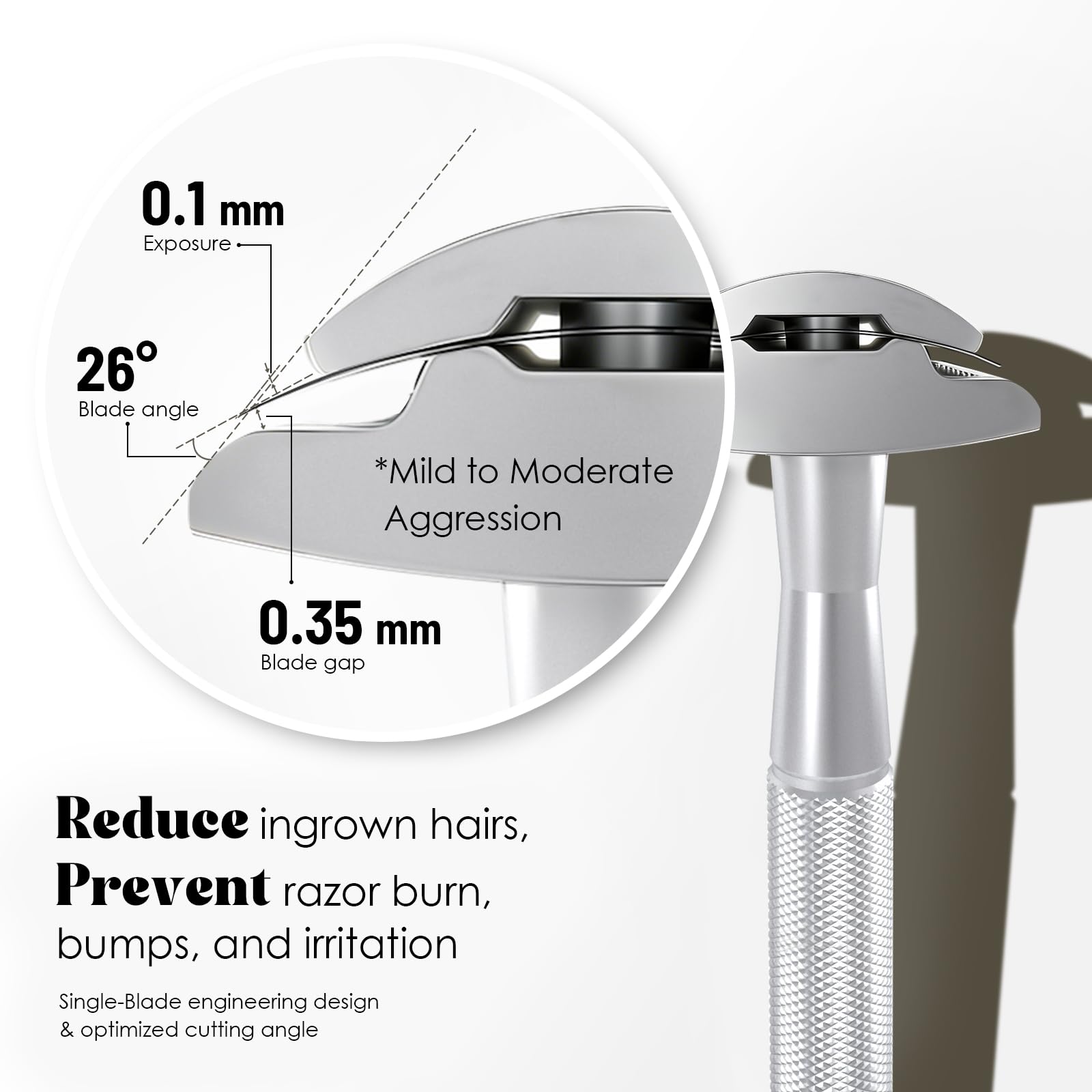 THURLADY ten platinum-coated blades in box for longer-lasting sharpness benefit