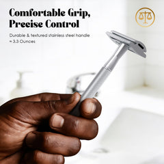 THURLADY razor placed on stand keeping blade dry and hygienic between uses