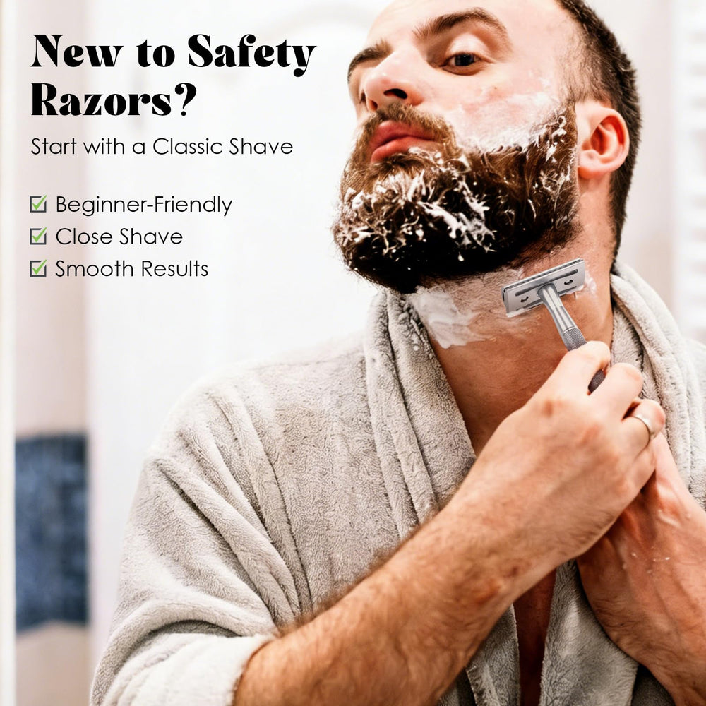 THURLADY close-up of textured handle providing secure grip for precise shaves