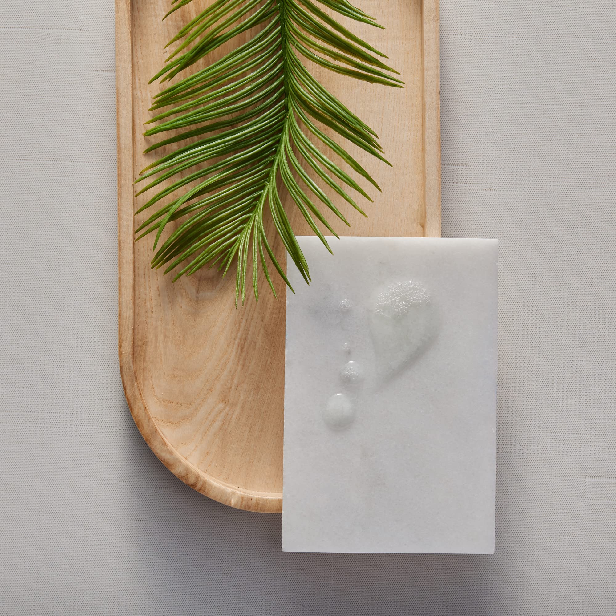 Thymes Frasier Fir label close-up highlighting ingredient notes and safety