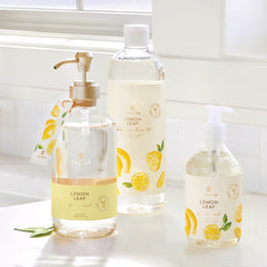 Thymes pump detail highlighting easy-dispense pump and mess-free convenience