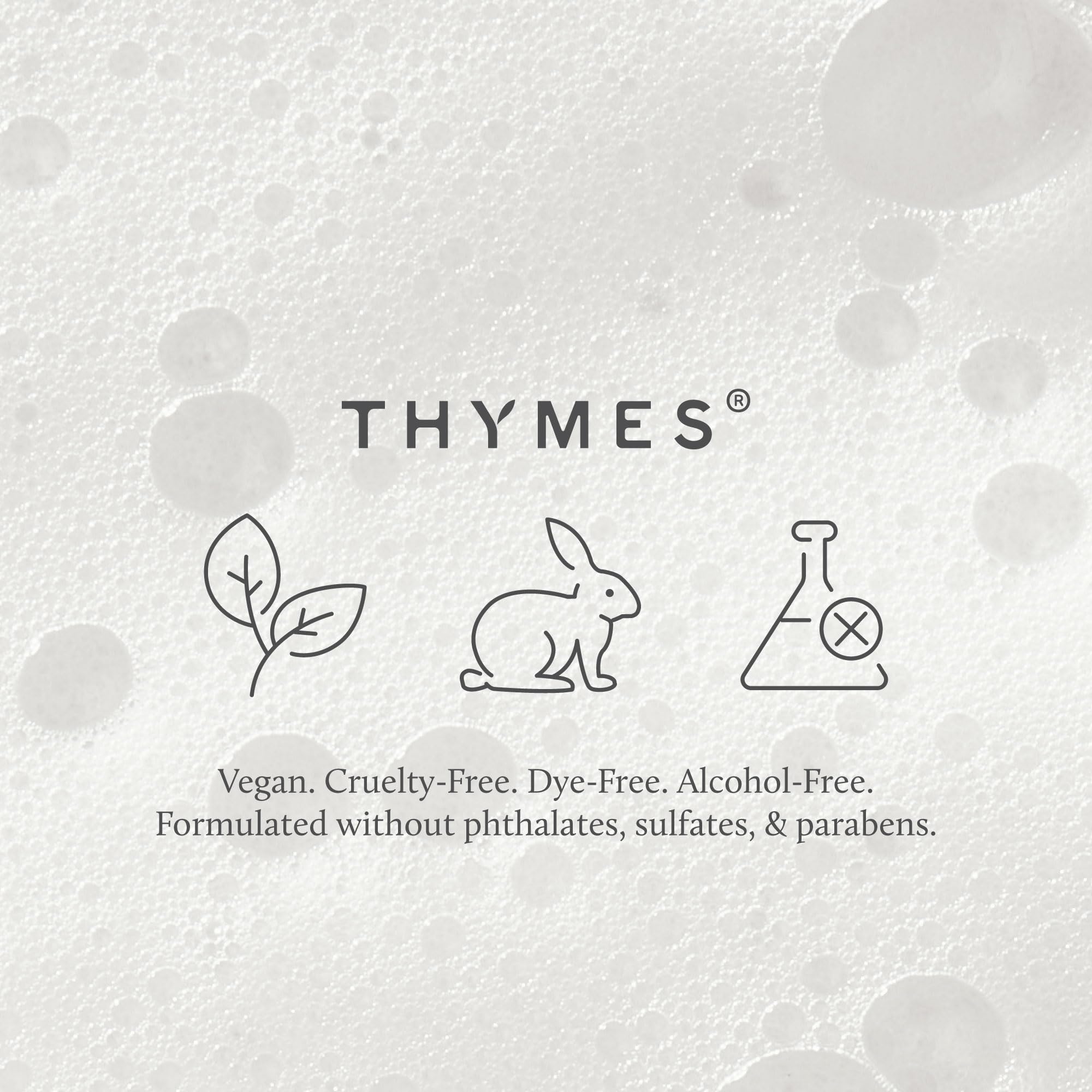 Thymes Simmered Cider on a bathroom sink conveying decorative appeal and daily use