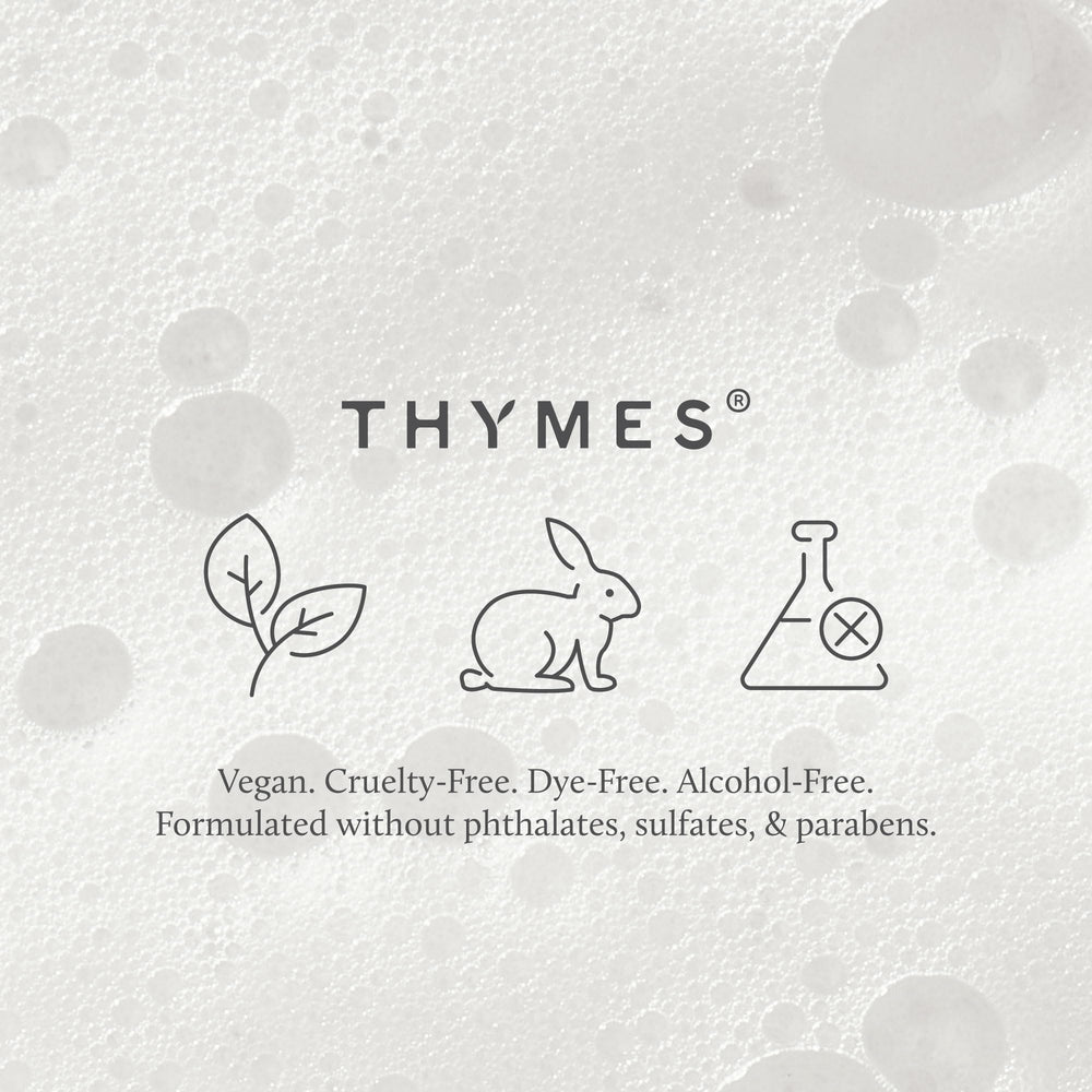 Thymes Simmered Cider on a bathroom sink conveying decorative appeal and daily use