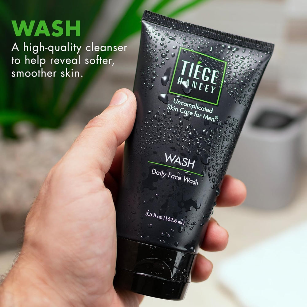 Tiege Hanley foam texture close-up demonstrating gentle lather