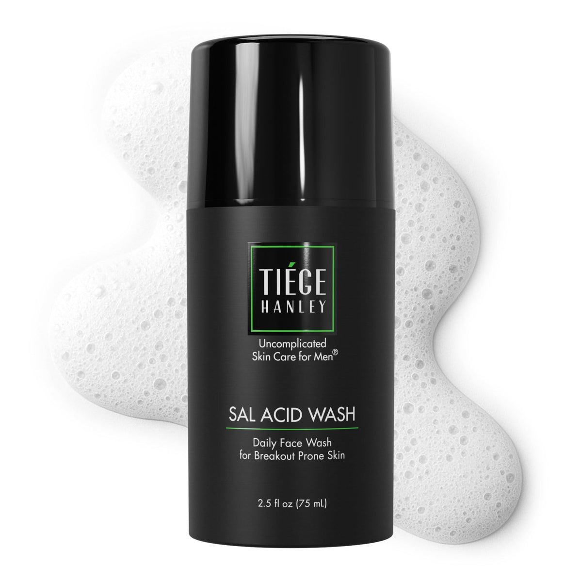 Tiege Hanley front packaging showing cleanser and clear branding for quick identification