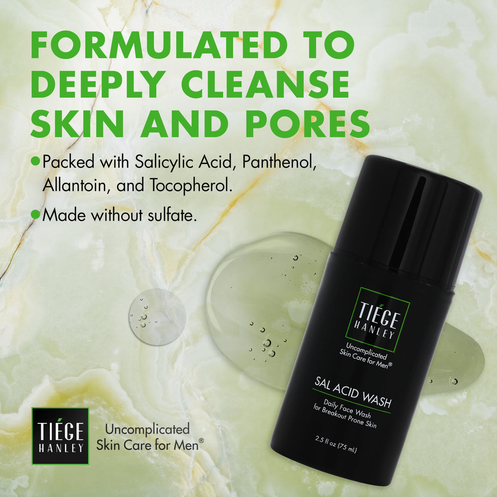 Tiege Hanley held in hand to show 2.5 fl oz travel-friendly size and portability