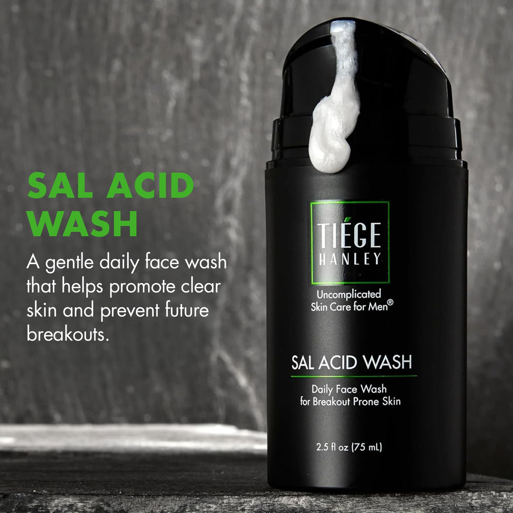 Tiege Hanley texture close-up showing gentle foam and exfoliating salicylic action