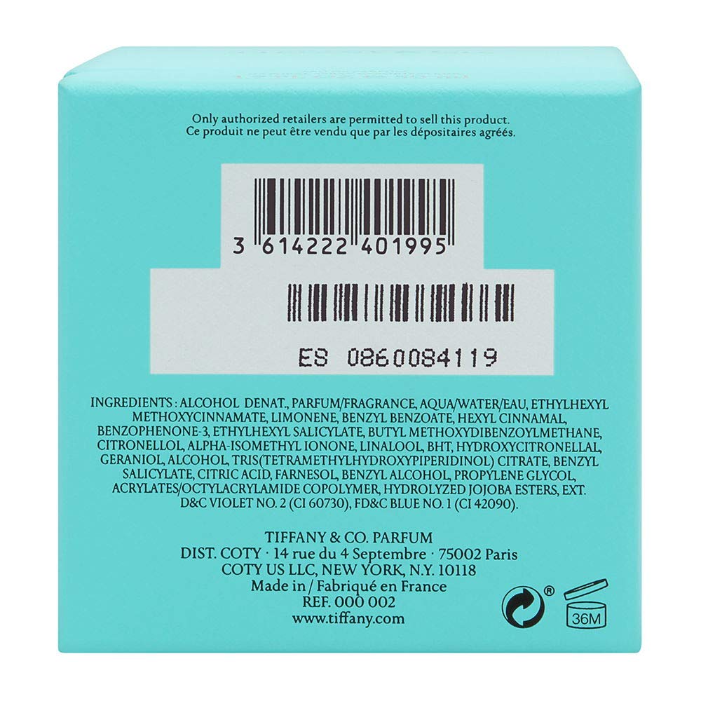 Tiffany & Co. close-up atomizer and spray detail highlighting easy application