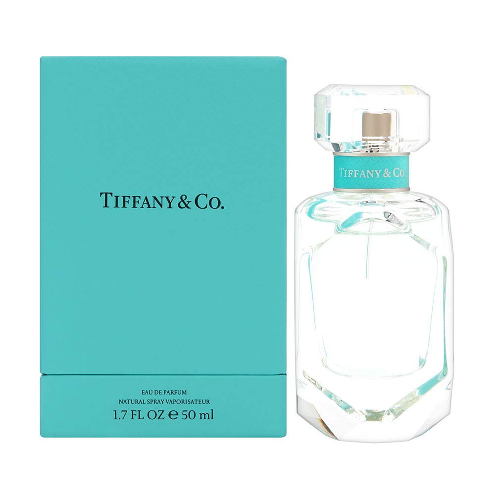 Tiffany & Co. front bottle display showing elegant packaging and gifting appeal