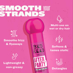 TIGI Bed Head product held in hand illustrating 3.38 fl oz travel-friendly size