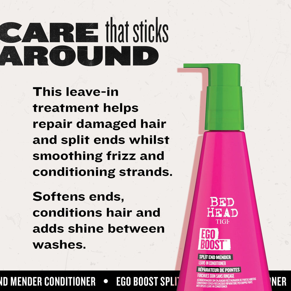 TIGI Bed Head being applied to damp hair demonstrating detangling benefit