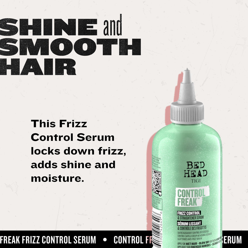 TIGI Bed Head being applied to damp hair for smoother blow-dry results