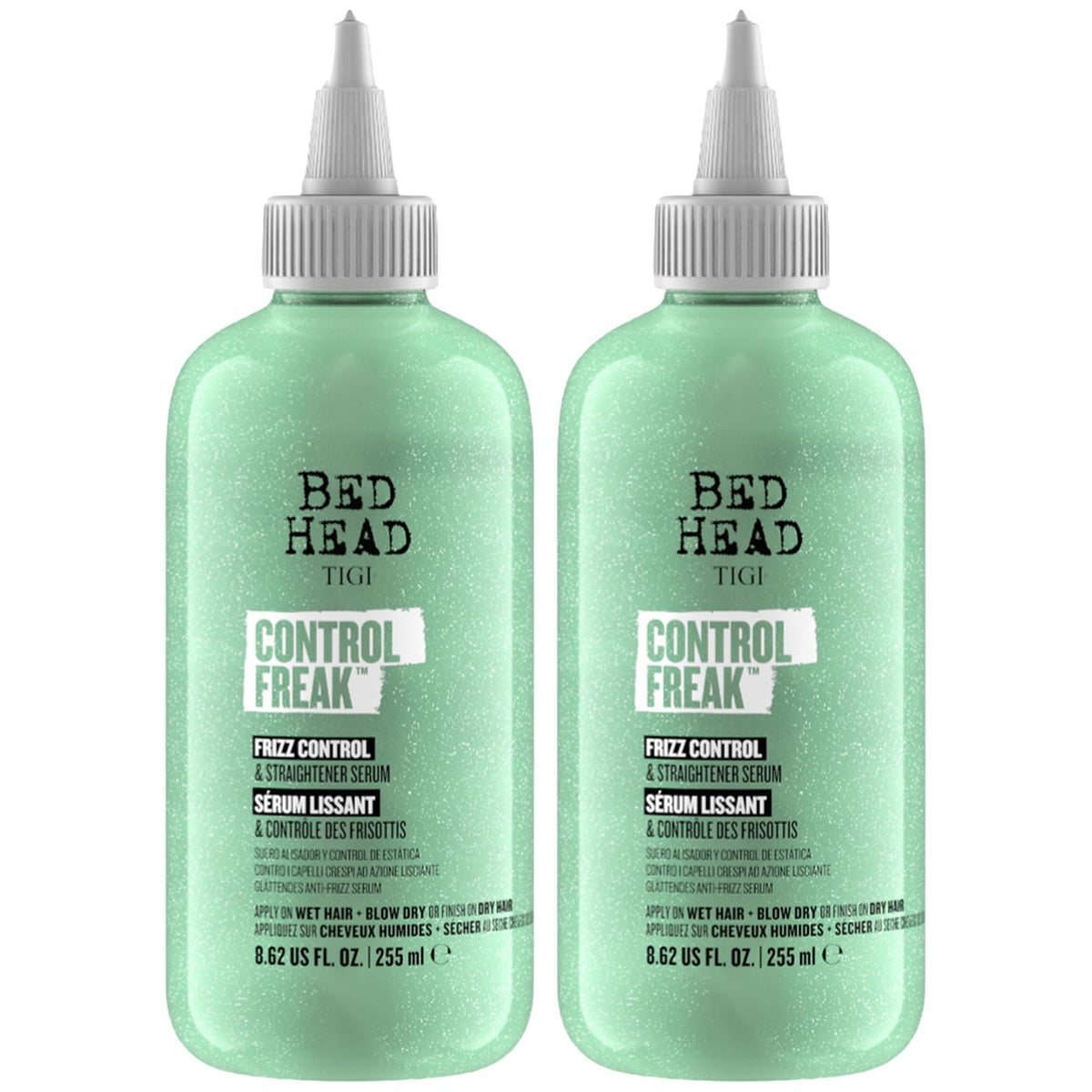TIGI Bed Head front packaging showing two 8.62 oz bottles for value