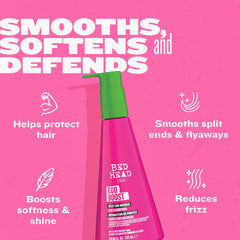 TIGI Bed Head cream texture closeup showing smooth formula for easy spread