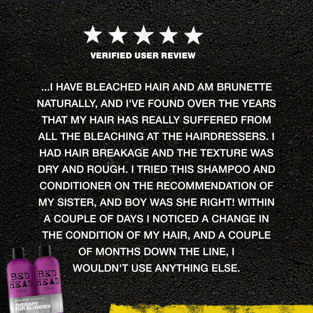 TIGI Bed Head ingredients detail image emphasizing keratin and milk protein benefits