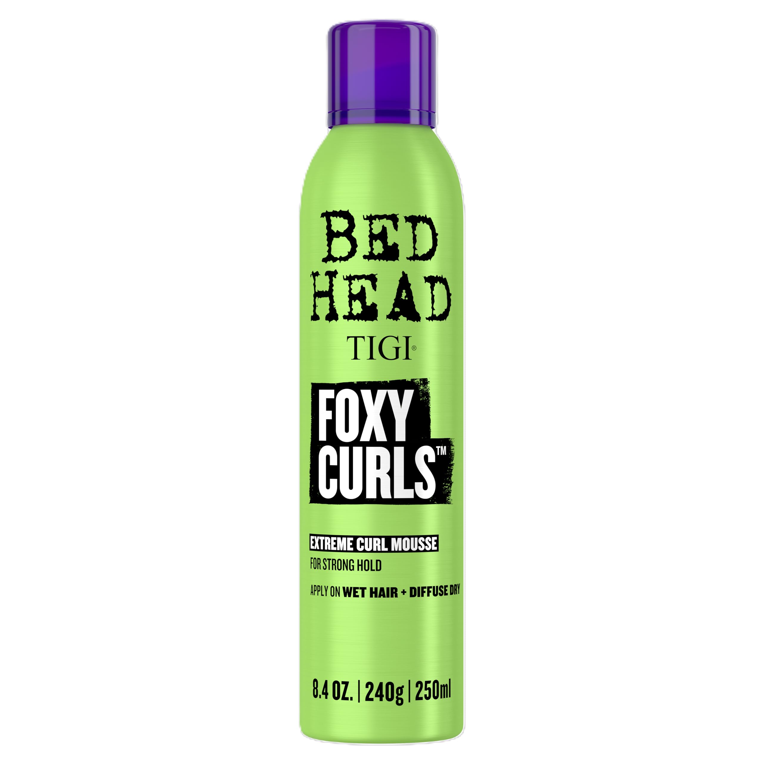 TIGI Bed Head front packaging showing product benefits and size